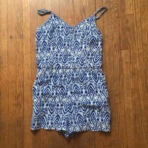 Fun blue and white romper